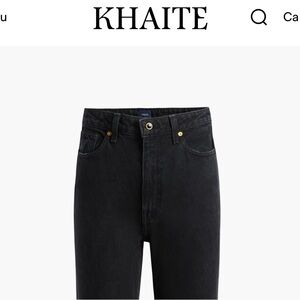 Khaite Classic Black Women's Abigail Jeans